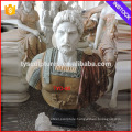 Western stone carving decorative antique marble male bust statues for sale